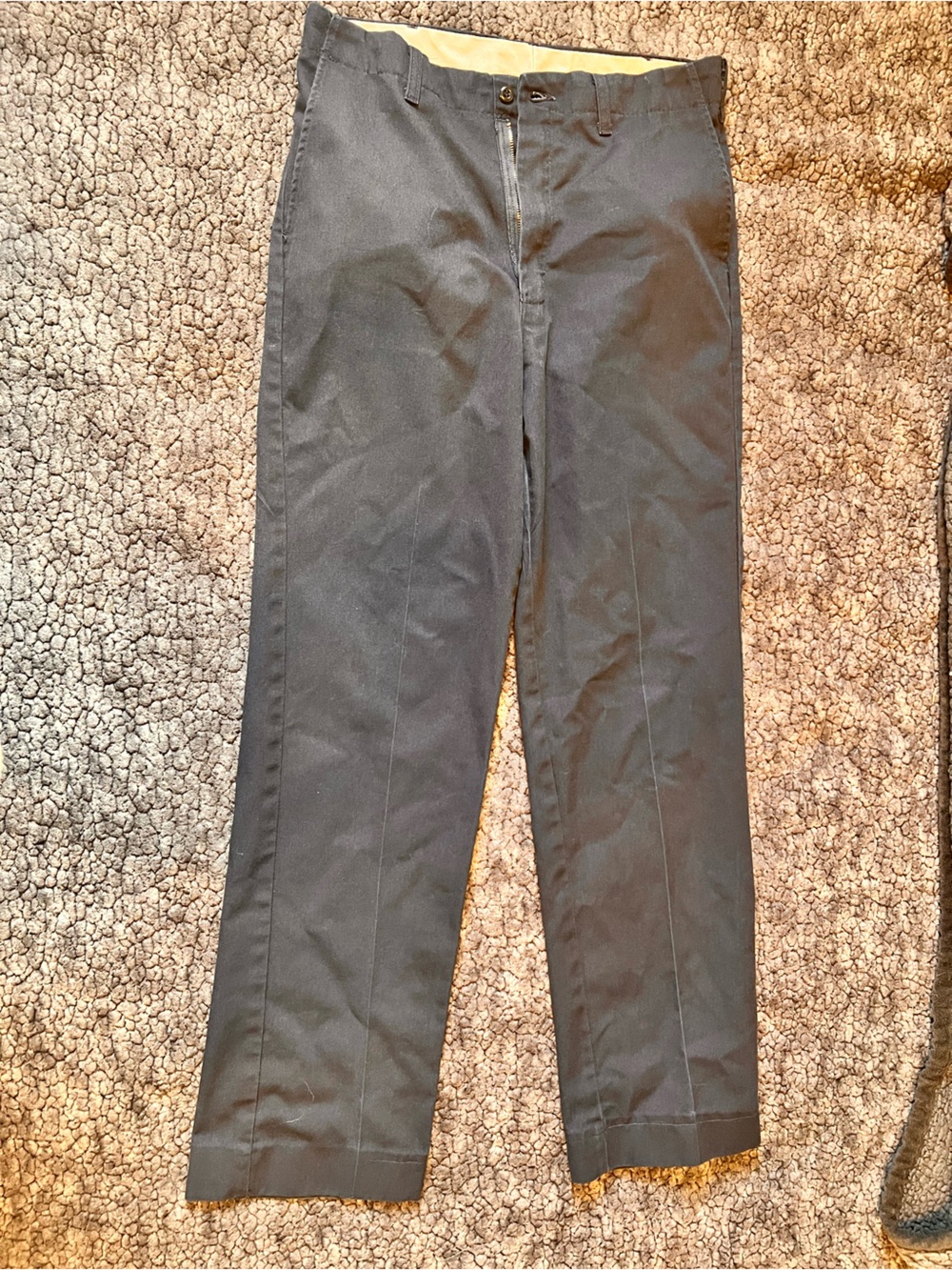 Vintage Universal Overall Work Pants Size 32 Black Union Made USA 70s 80s